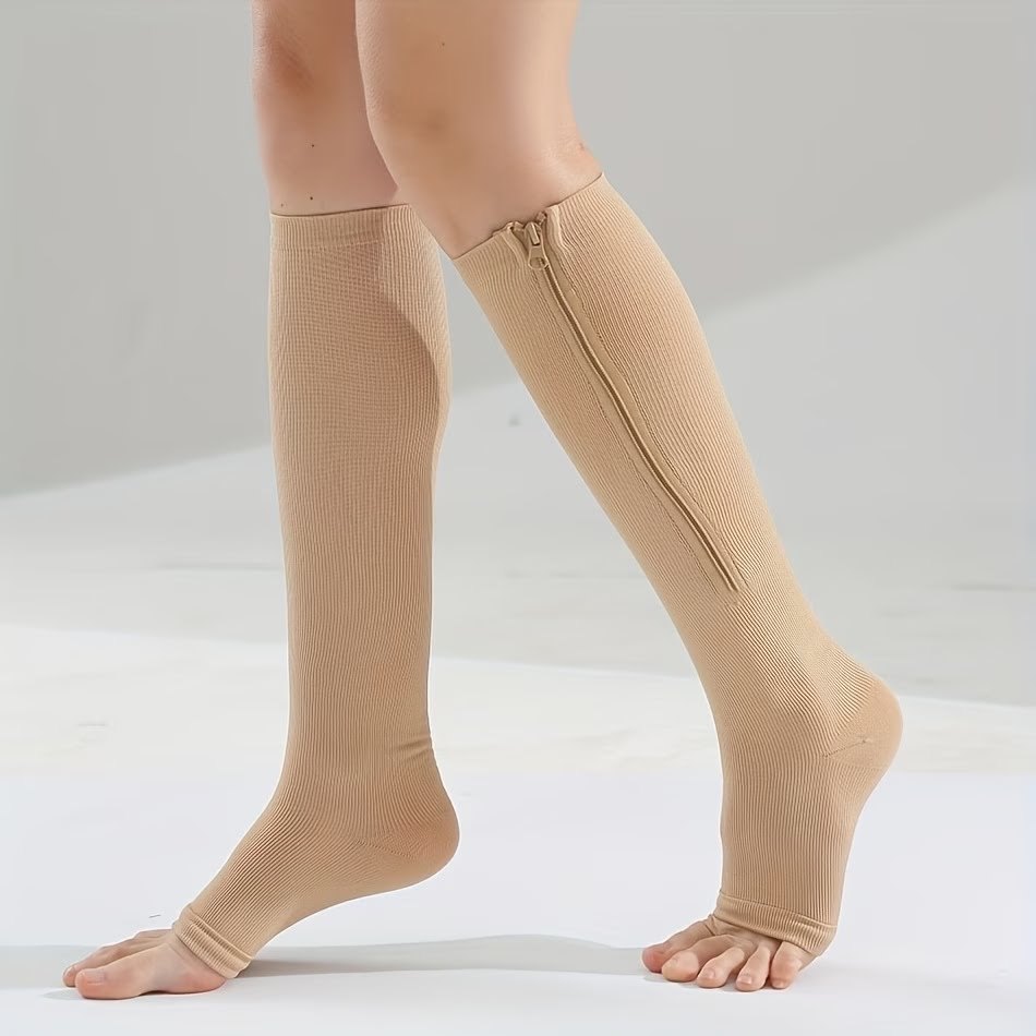 Skin Tone Zipper Compression S - Compression Sock Medical ulasan dan harga