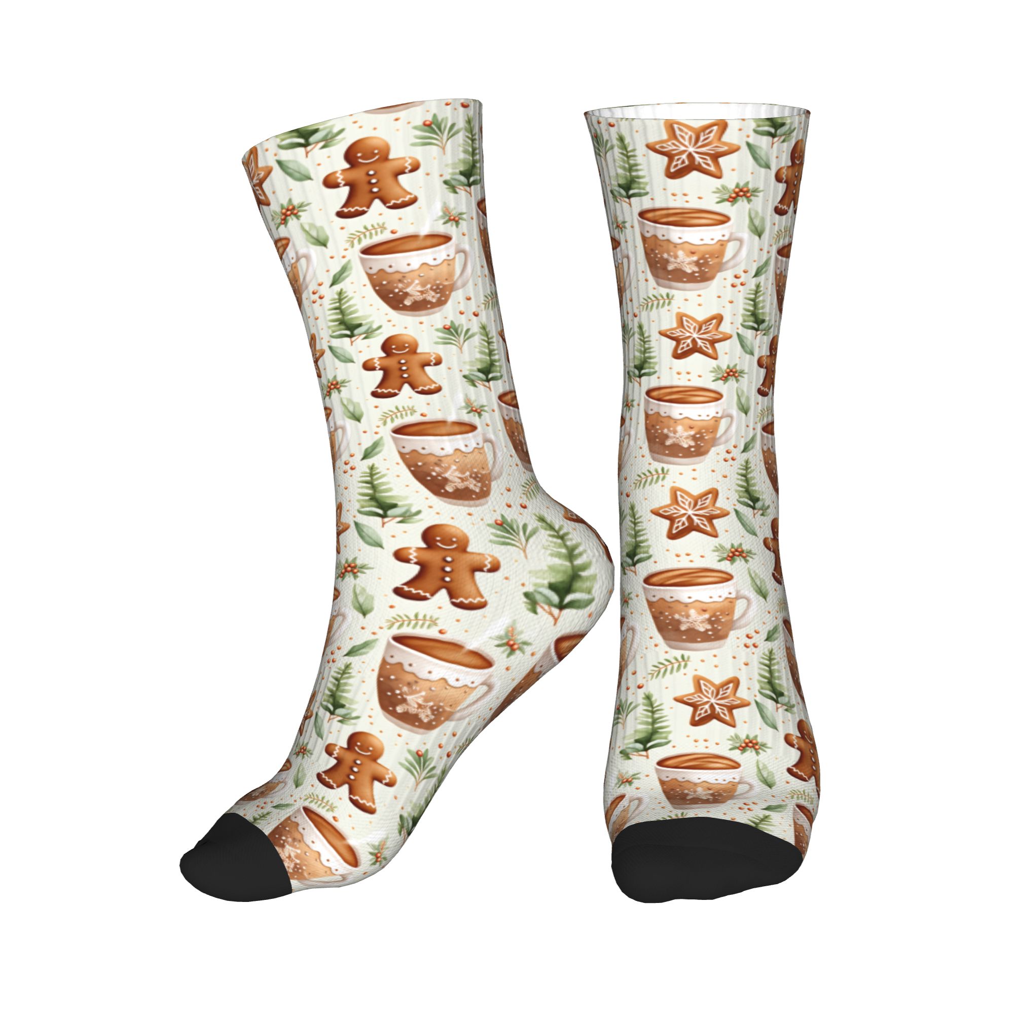 Christmas Gingerbread Man Hot  - Dress Sock Men ulasan dan harga