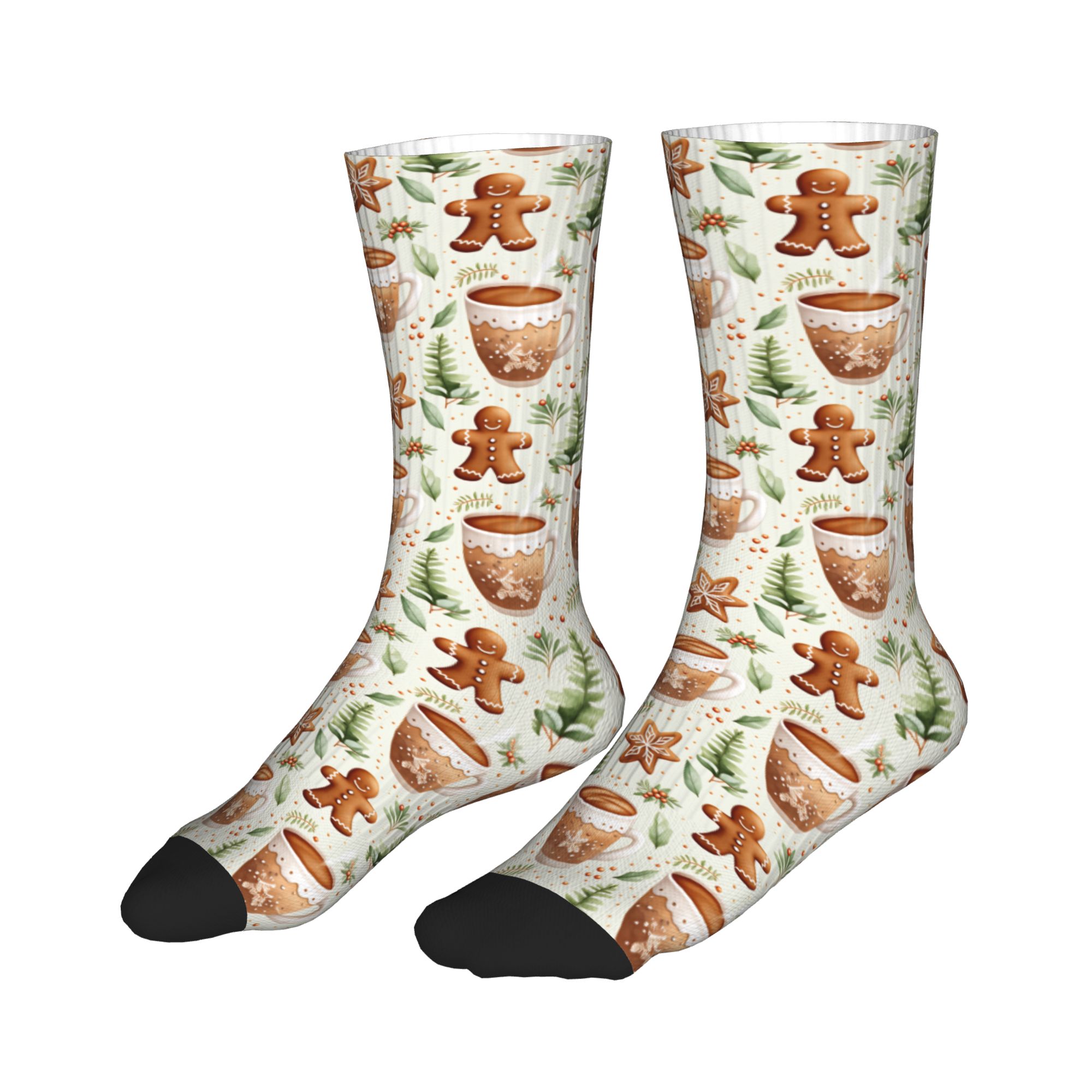 Christmas Gingerbread Man Hot  - Dress Sock Men ulasan dan harga
