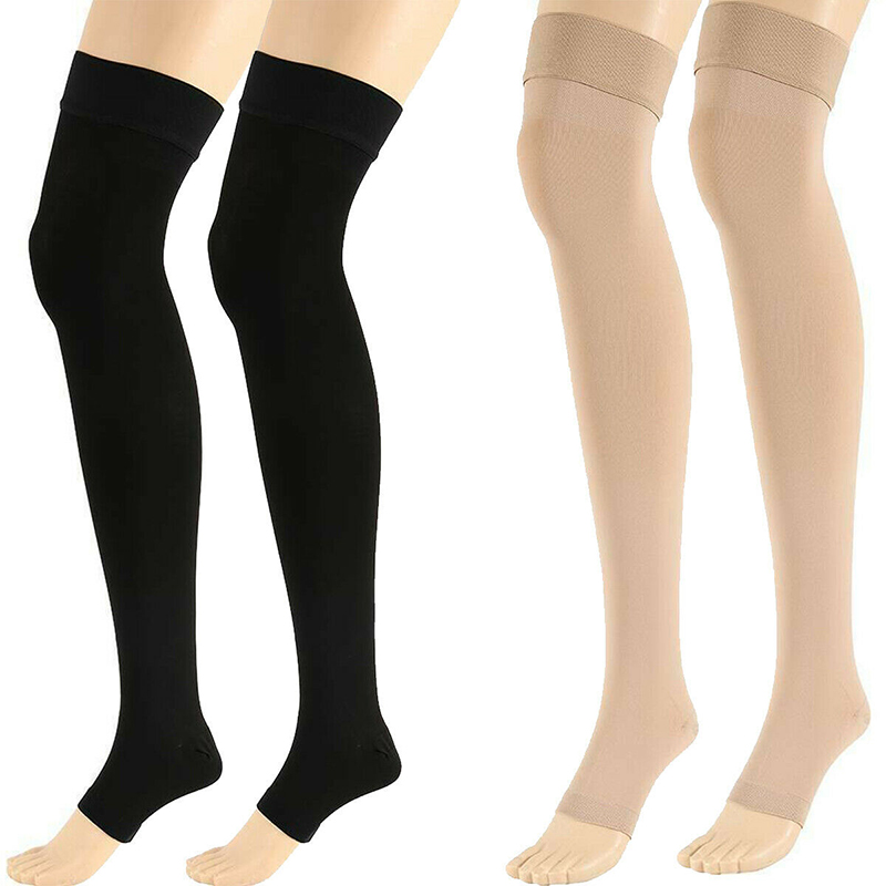 1 Pair Open Toe Knee-High Medi - Compression Sock Medical ulasan dan harga