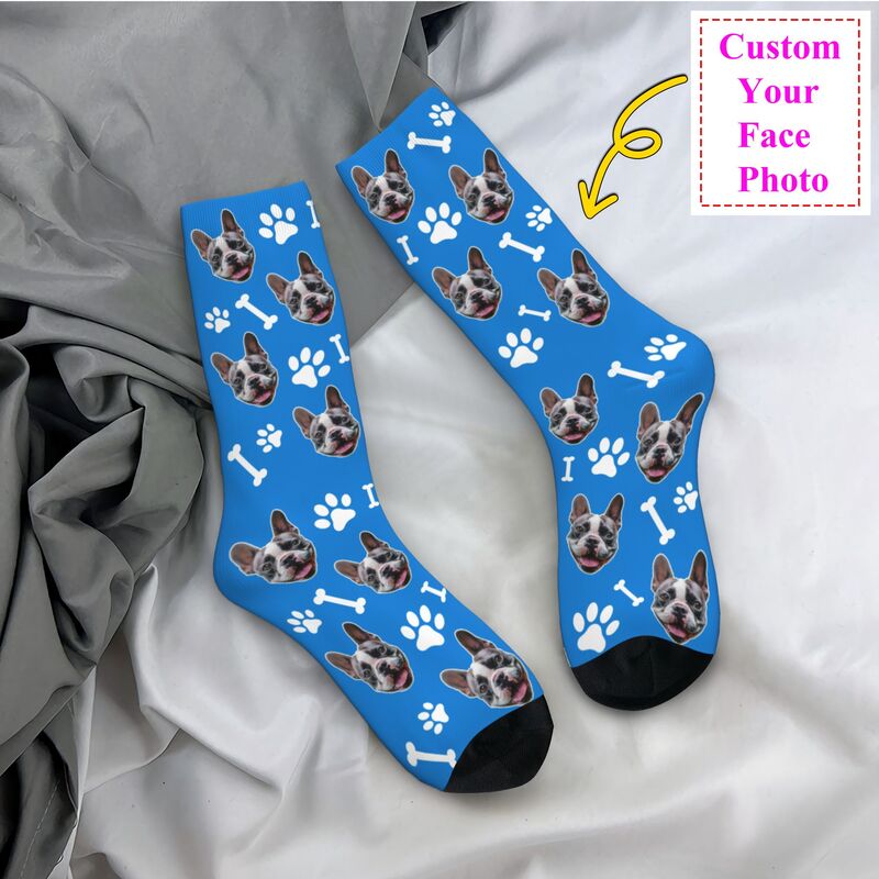 Novelty Men's Custom Dog Dress - Dress Sock Men ulasan dan harga
